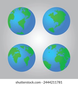 World Earth Day. Earth Logo. World Vector. Earth Logo. World Logo. EPS10