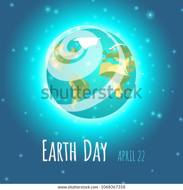 World Earth Day Poster Vector Illustration Stock Vector (Royalty Free