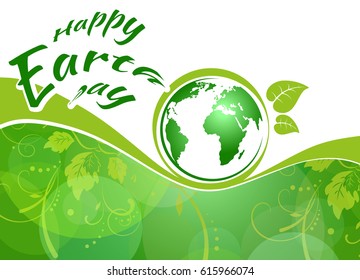 World earth day, vector illustration