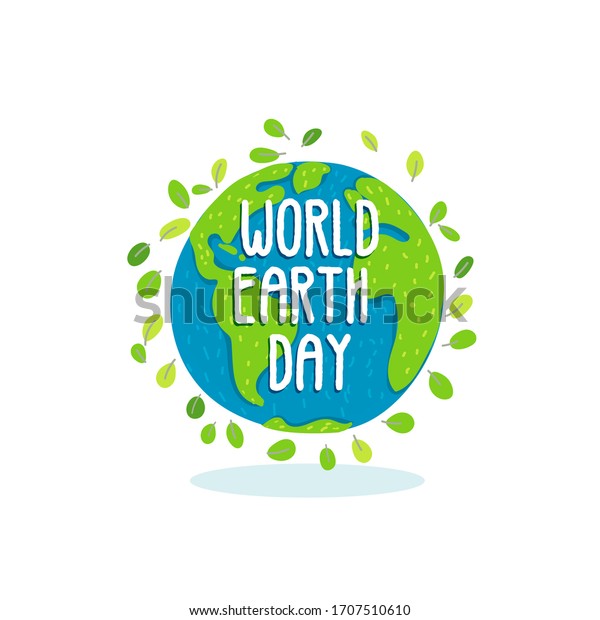 World Earth Day Vector Logo Unit Stock Vector (Royalty Free) 1707510610