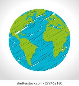 World earth design, vector illustration eps 10.