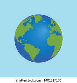 world and earth flat icon,symbol and vector,Can be used for web, print and mobile