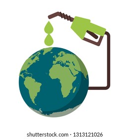 World earth and fuel dispenser