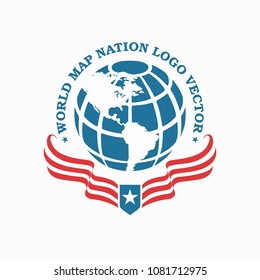 world earth globe maps logo