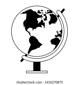 World earth globe symbol vector illustration graphic design