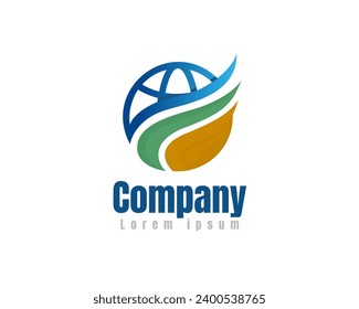 world earth globe water oil nature essence logo icon symbol design template illustration inspiration