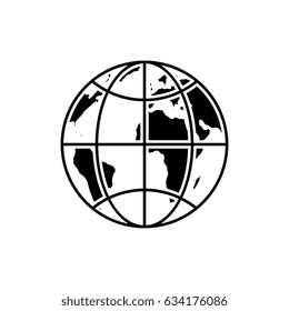 World earth isolated