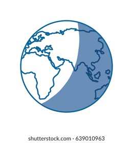 World earth isolated