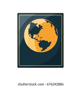 World earth isolated