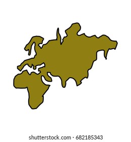 World earth isolated