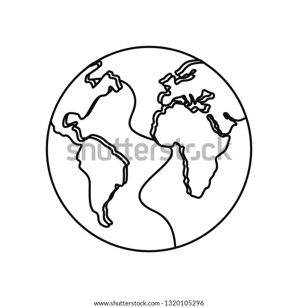 World Earth Map Stock Vector Royalty Free 1320105296 Shutterstock 5861