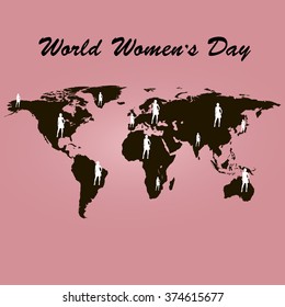 World earth map | 8th march International women's day