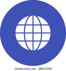 World, earth, map, globe icon vector image. Can also be used for education, academics and science. Suitable for use on web apps, mobile apps and print media.