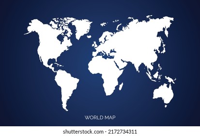 World or earth map. earth hemispheres with continents. Logo design, flat style vector illustration color editable isolated on blank background. Eps 10.eps
