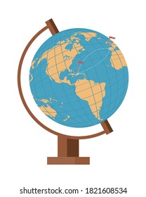 diseño de ilustración de vector de icono aislado de mapa de la Tierra mundial