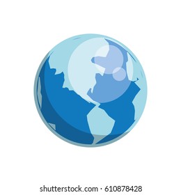 World earth planet vector illustration graphic design