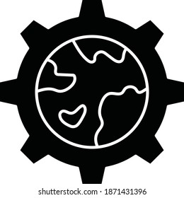 Welt-Erde-Vektorsymbol 