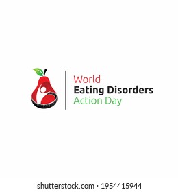 Plantilla del Día de Acción Mundial de los Trastornos Alimentarios, logotipo de los trastornos alimentarios