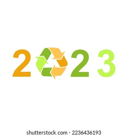 World ECO Friendly Day 2023. Happy new year 2023 vector design illustration. 22 March background. Banner world environment and earth day concept. ecology global event social media post