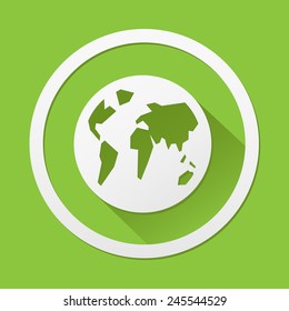 World Eco icon great for any use. Vector EPS10.