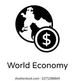 Weltwirtschaft, solides Symbol, Gesamtwechselkurs 