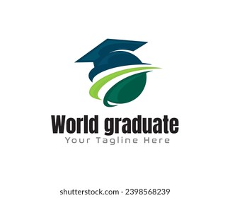 Logo-Symbol für die Projektmappe für Hochschulabsolventen in der Welt