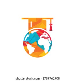 World education logo design. Modern education logo design inspiration.