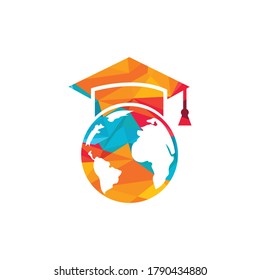 World education logo design. Modern education logo design inspiration.
