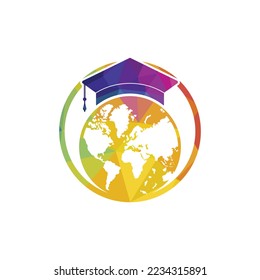 World education logo design. Modern education logo design inspiration.