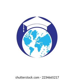 World education logo design. Modern education logo design inspiration.