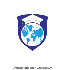 World education logo design. Modern education logo design inspiration.