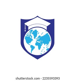 World education logo design. Modern education logo design inspiration.
