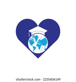 World education logo design. Modern education logo design inspiration.