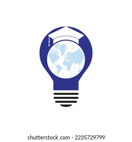 World education logo design. Modern education logo design inspiration.
