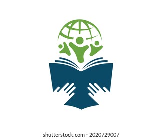 World Education Logo Design Template.