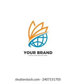 World education logo, graphic design vector