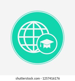 World education vector icon sign symbol