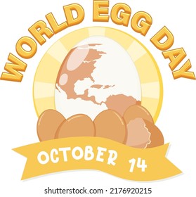 World egg day banner or logo design illustration - Powered by Shutterstock - Get 15% off with code: PIKWIZARD15