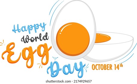 World Egg Day October 14 Banner Design illustration