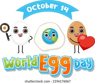 World Egg Day Poster illustration