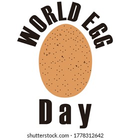 World Egg Day Vector illustration. Design for banners, posters, logos, signs, stickers, web blogs