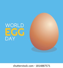 World Egg Day Vector Illustration