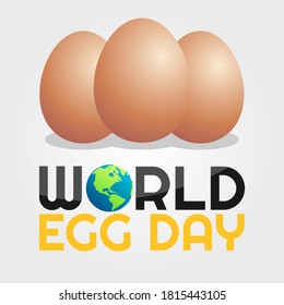 World Egg Day Vector Illustration