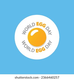 World Egg Day - vector, illustration. Suitable for greeting card, poster and banner.