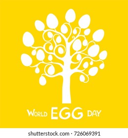 World Egg Day. Vector illustration. 