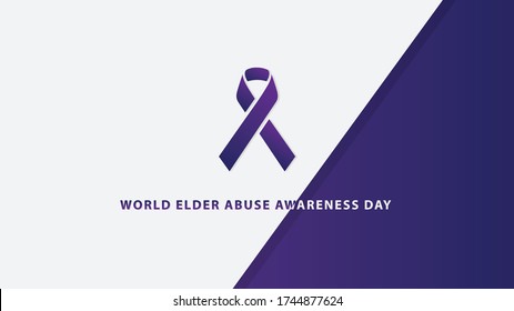 World Elder Abuse Awareness Day. Vector illustration svg