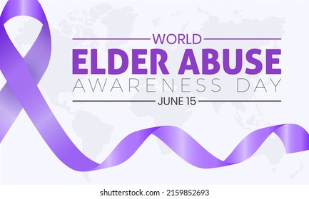World Elder abuse awareness day. June 15. Annual health awareness concept for banner, poster, card and background design. svg