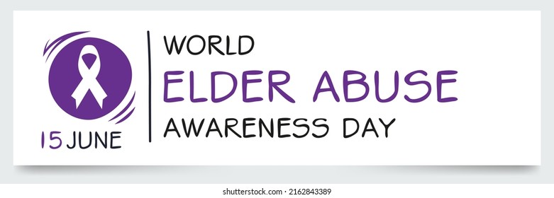 World Elder Abuse Awareness Day, held on 15 June. svg