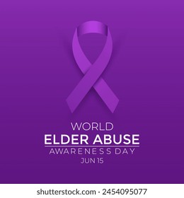 World Elder abuse awareness day is observed every year on June 15.  Its will be raised awareness of Elder abuse.  Banner poster, flyer and background design. svg