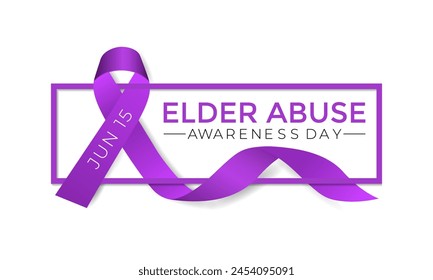 World Elder abuse awareness day is observed every year on June 15.  Its will be raised awareness of Elder abuse.  Banner poster, flyer and background design.